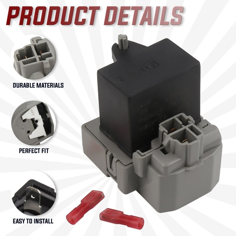Seentech 2319792 W10197428 W10189190 TSD2 Overload and Start Relay & Compressor Run Capacitor by - Compatible with Whirlpool Kenmore Refrigerators – Replaces: 2264017 W10662129 (Pack 2) - Image 5